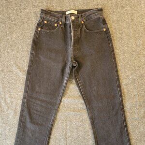 The Feel Studio Inc The Black Genuine Straight Leg Jeans Sz 24